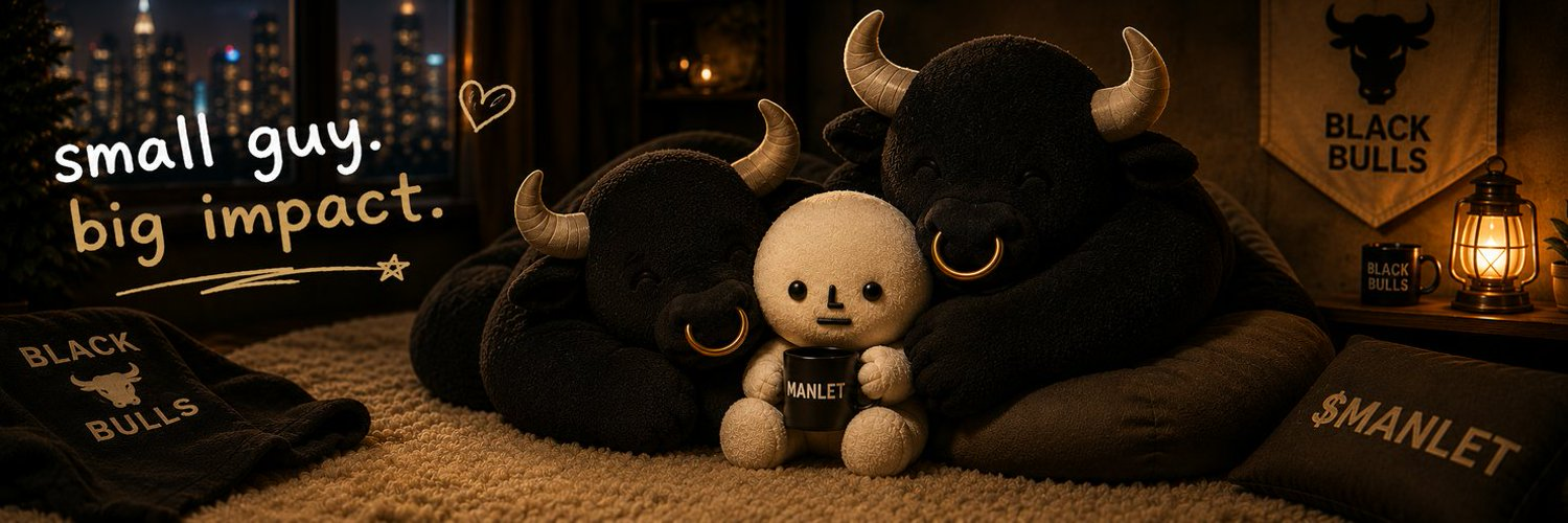 MANLET mascot with the Black Bulls community